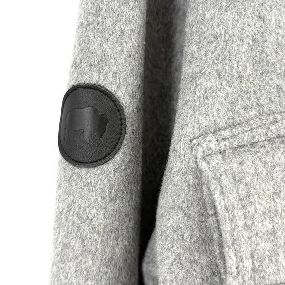 Mountain Khakis Dover Wool Shirtjac Jacket Mens Sz XXL Gray Snap Front Shacket - Picture 2 of 8